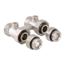 Узел VALTEC, для нижнего подключения радиатора прямой (комплект) 1/2"х3/4 евроконус