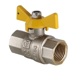 Кран шаровой газовый VALTEC VALGAS, рукоятка бабочка 1/2" вн.-вн.