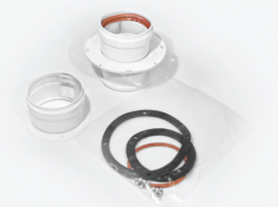 KIT(BCSA) 0493 Комплект дымоходов раздельный 80 White