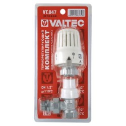 Клапан с термостатической головкой VALTEC для рад. угловой 1/2"
