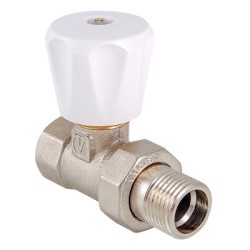 Клапан ручной VALTEC, для радиатора, прямой 1/2"(компактный)