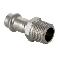 Соединитель нерж. сталь с нар.р. 12х1/2" Valtec