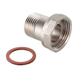 Полусгон прямой VALTEC с накидной гайкой, 3/4"x1/2"
