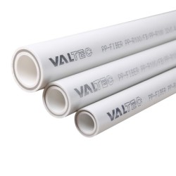 ТРУБА PP-FIBER VALTEC армированная стекловолокном, PN 25, 20 MM (белый)