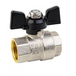 Кран шаровый TIM  никелированный 1/2" баб. вн/вн