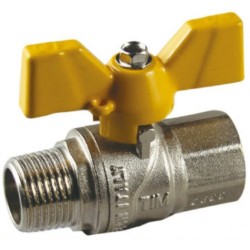 Kран шаровый гaзовый 1/2" г/ш бабочка TIM (DE122H)