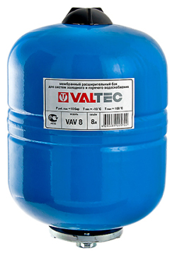 Бак расш. VALTEC для ГВС и ХВС 24л. СИНИЙ