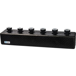 SDG-0016-004003 STOUT Стальной распределительный коллектор 3 отопительных контура. В теплоизоляции DN 25