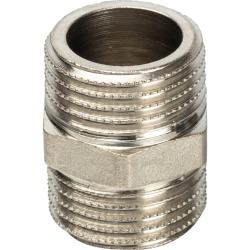 Ниппель STOUT, НН 1/2" никелированный