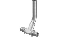Uponor Smart Radi тройник из покрытой медной трубки Q&E 20-15CU-20 l=300mm  2