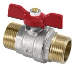 Кран шаровый для воды RBM   3/4" НН (бабочка)