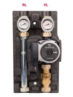 Насосно-смесительный модуль ECO МК DN 20 c насосом GrundfosUPS 15-65