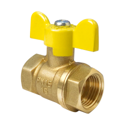 Кран шаровой для газа VALFEX 1/2" ВР/ВР бабочка