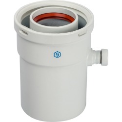 Конденсатосборник вертикальный STOUT DN60/100, п/м уплотнения в комплекте