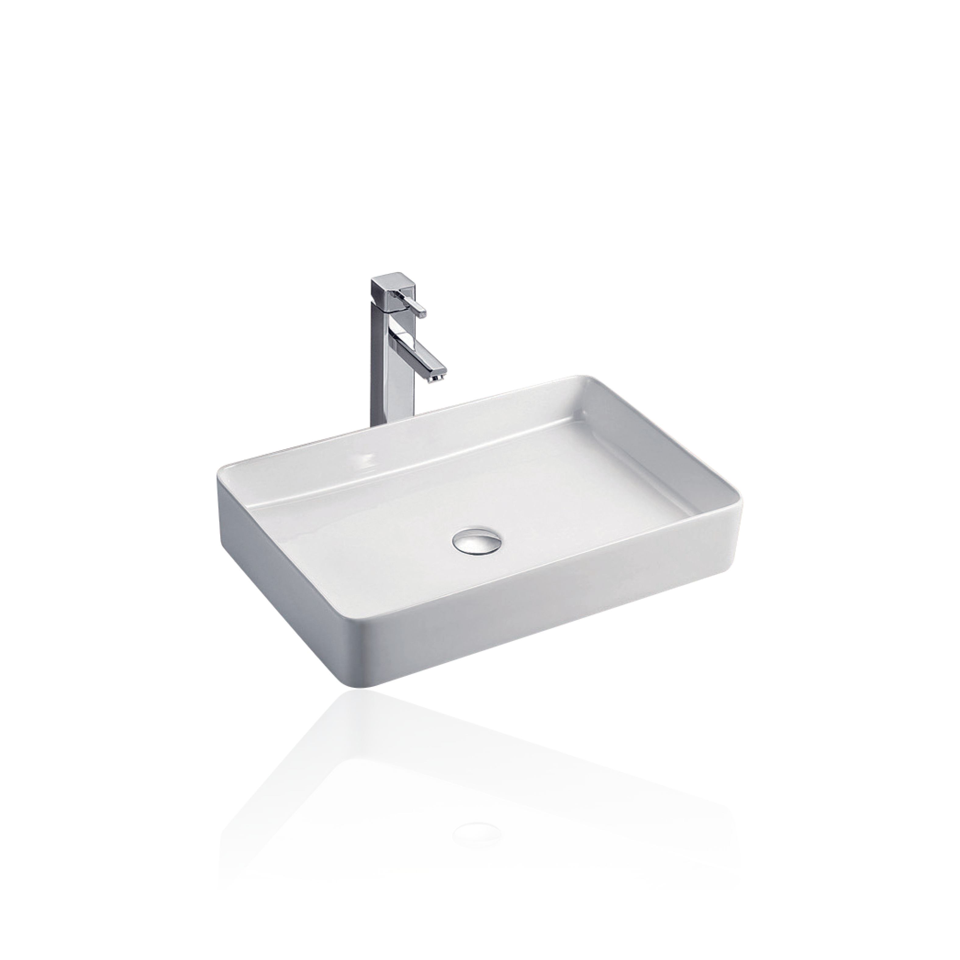 Умывальник накладной "Koller Pool" KVADRO 60 без перелива KR-0600-WB