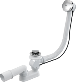 Сифон для ванны автомат комплект металл 57cm AlcaPlast A55K