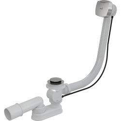 Сифон для ванны автомат комплект металл 57cm AlcaPlast A55K NEW
