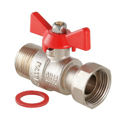 Кран шаровой VALTEC, с накидной гайкой 1/2" вн.-нар.