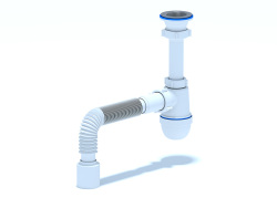 C0110 Сифон АниПласт 1 1/2"*40 с гибкой трубой 40*50
