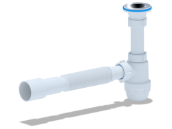 BM1016 Сифон АниПласт Юнг 1 1/4"*32 c гибкой трубой 32*40/50