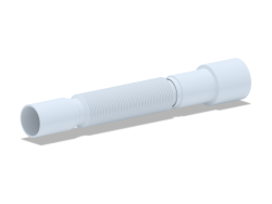 K406 Гибкая труба АниПласт 40*40/50 (351-761мм)