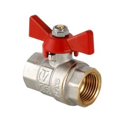 Кран шаровой VALTEC BASE, бабочка 1/2" вн.-вн.