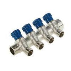 Коллектор VALTEC c регулирующими вентилями, 1", 4х1/2"