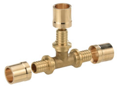PGM4018 Тройник редукционны\й латунь 20х2.8 - 16х2.2 - 16х2.2 Comap PEXY Max