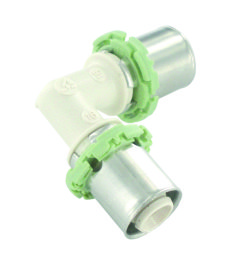 P090L32 Угольник 90° PPSU 32x3 Comap SKINPress