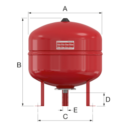 Расширительный бак Flamco Flexcon R  35/1,5 - 6bar