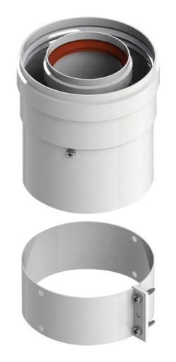 B-001 Вертикальный адаптер Termica (D60/100mm) 0,1м Baxi, Ariston, Vaillant, Arderia, Mora